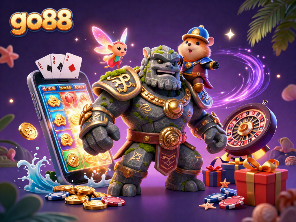 Join the go88 adventure with a magical scene of gaming excitement and treasure!
