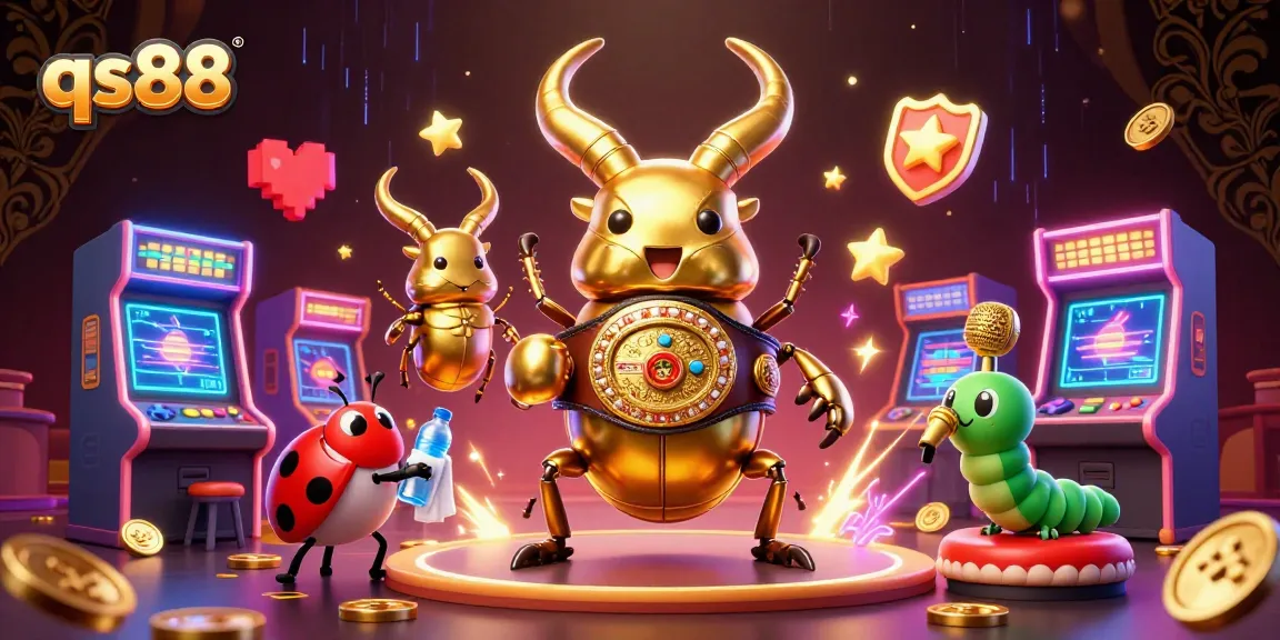 Experience the thrilling world of qs88 with a dynamic illustration of gaming and casino excitement.