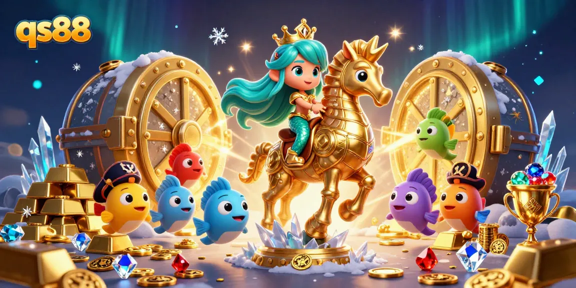 Join the adventure at qs88 with the mermaid princess as she reveals treasures and casino wonders!