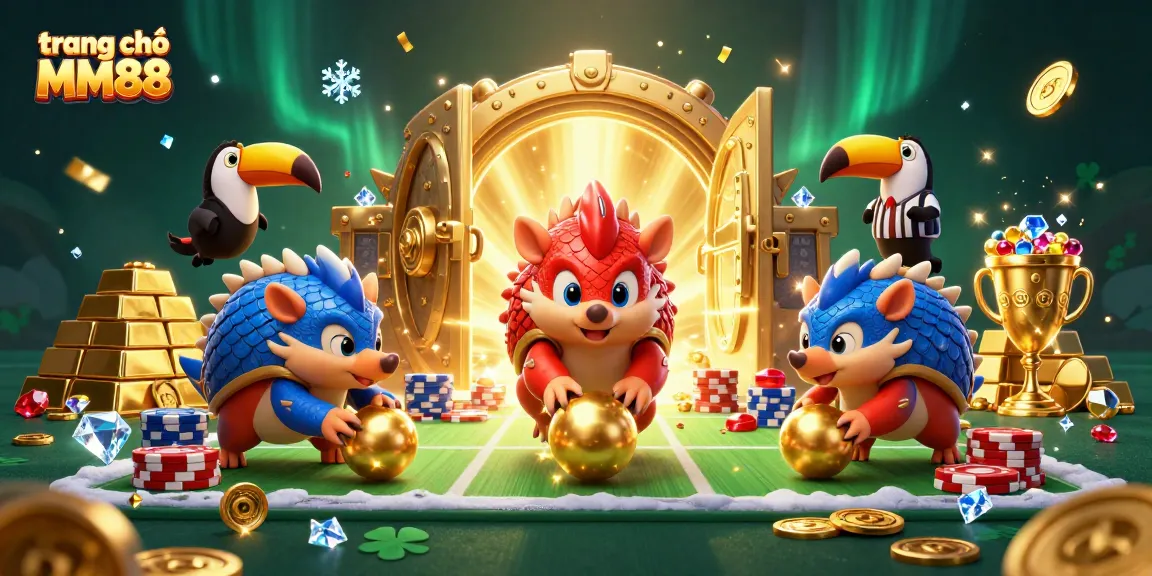 Experience the excitement of trang chủ MM88 with pangolins bowling through poker chips.