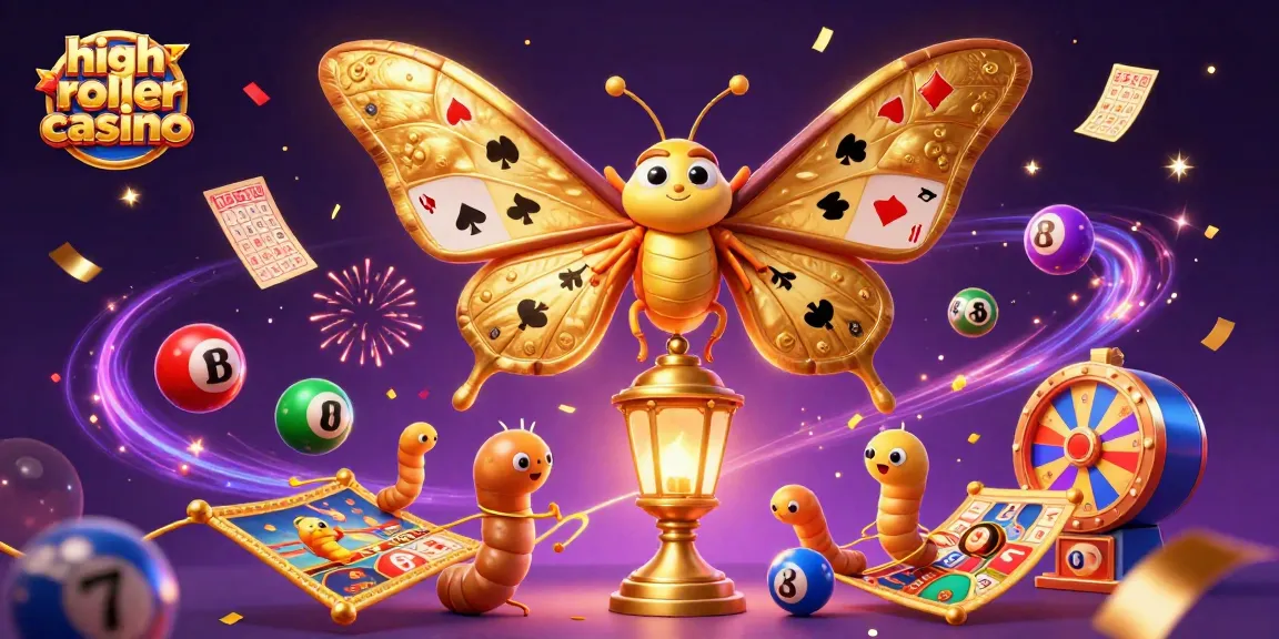 Experience the excitement of high roller casino games with vibrant illustrations of energetic play!