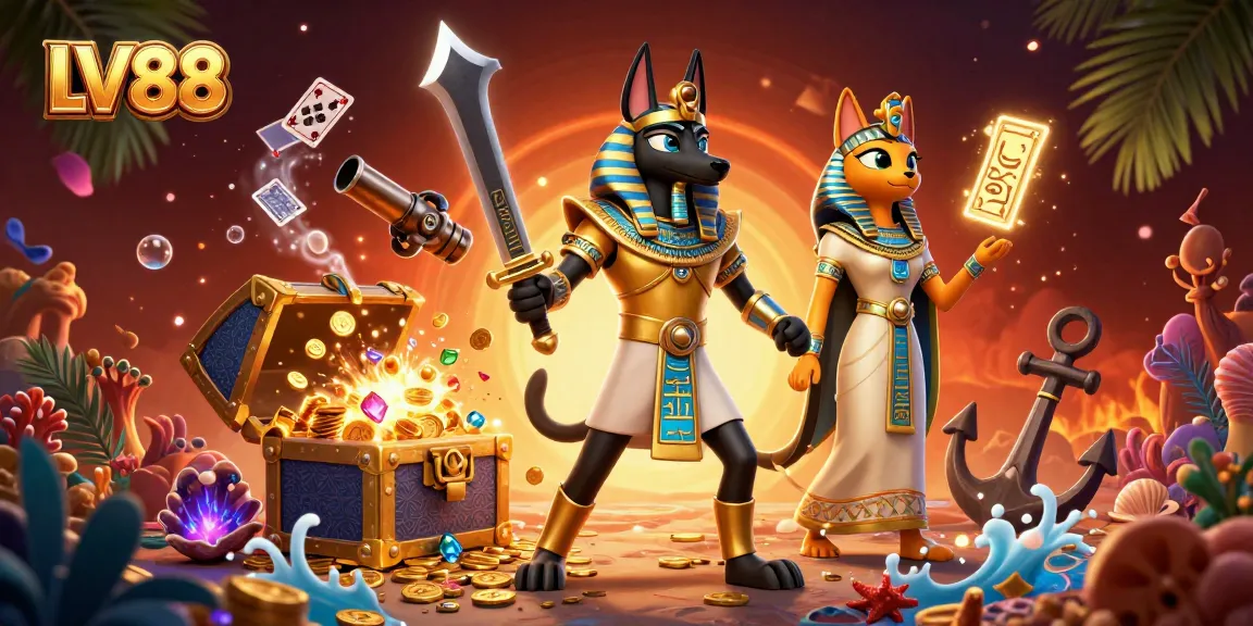 Experience thrilling gaming adventures at LV88 with dynamic visuals and rich casino elements.